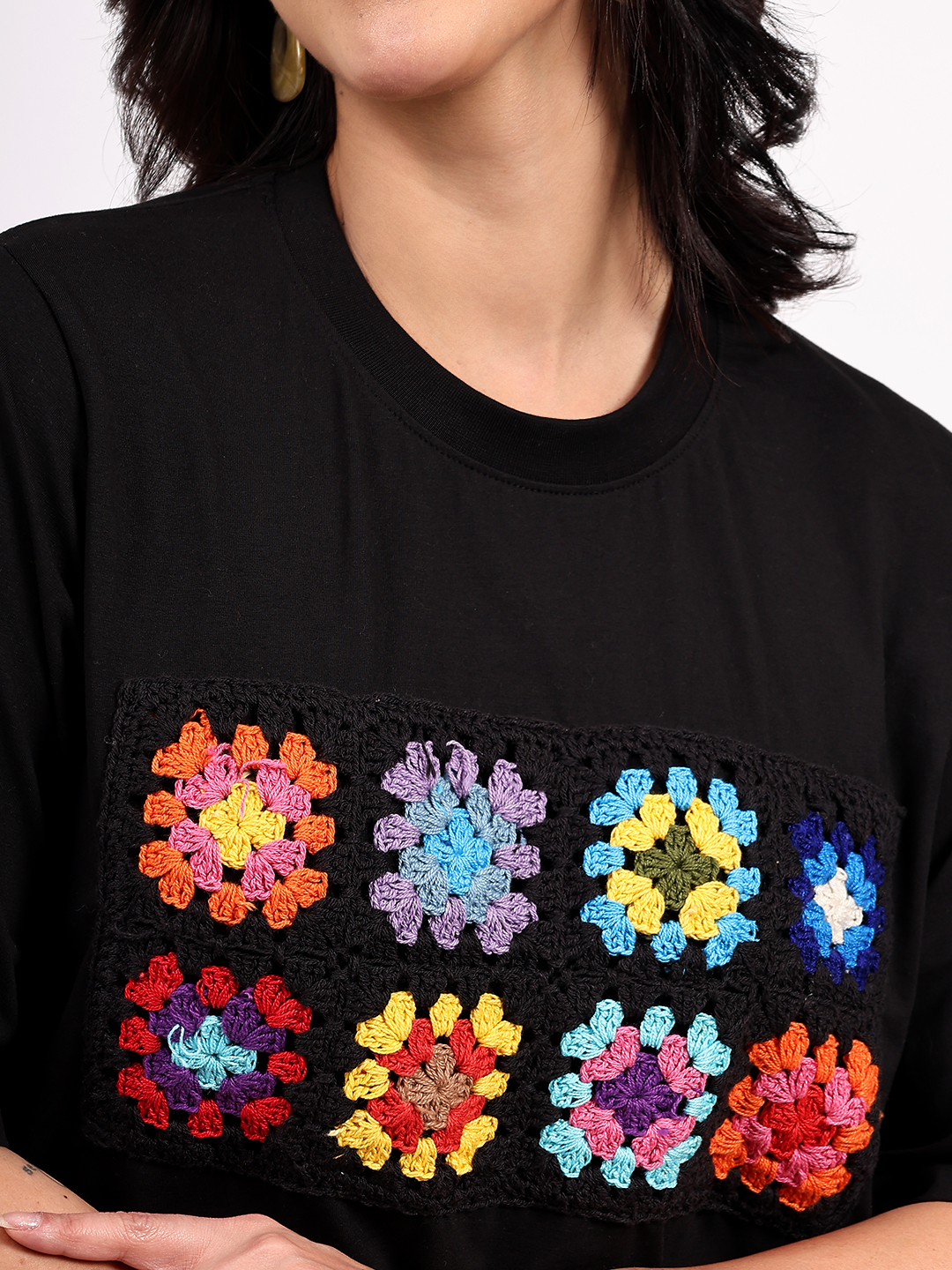 Velvery Handmade Crochet detailing Top