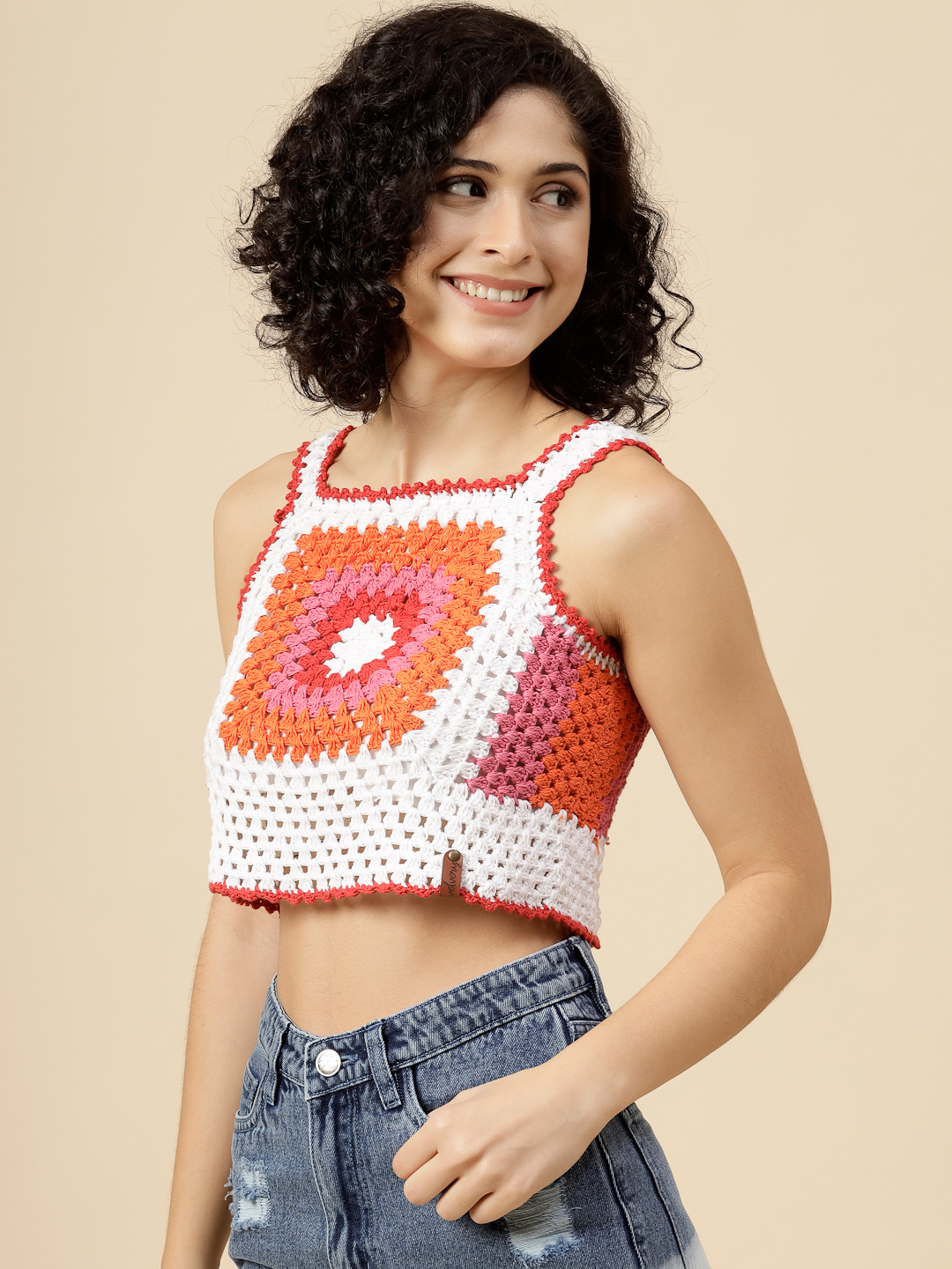Velvery Crochet Cotton Summer Top