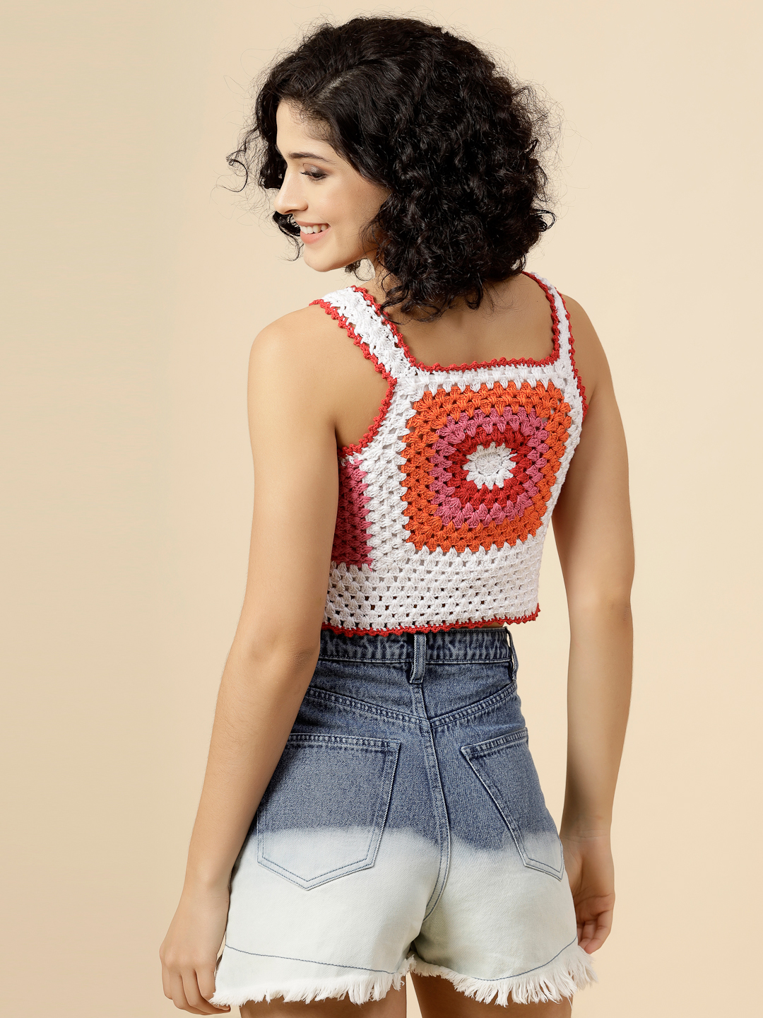Velvery Crochet Cotton Summer Top