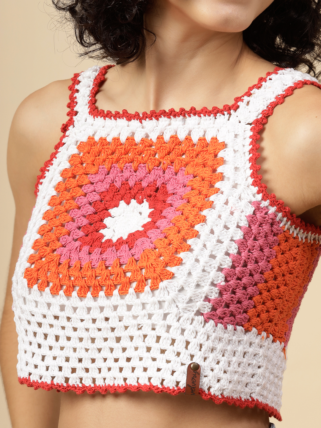 Velvery Crochet Cotton Summer Top
