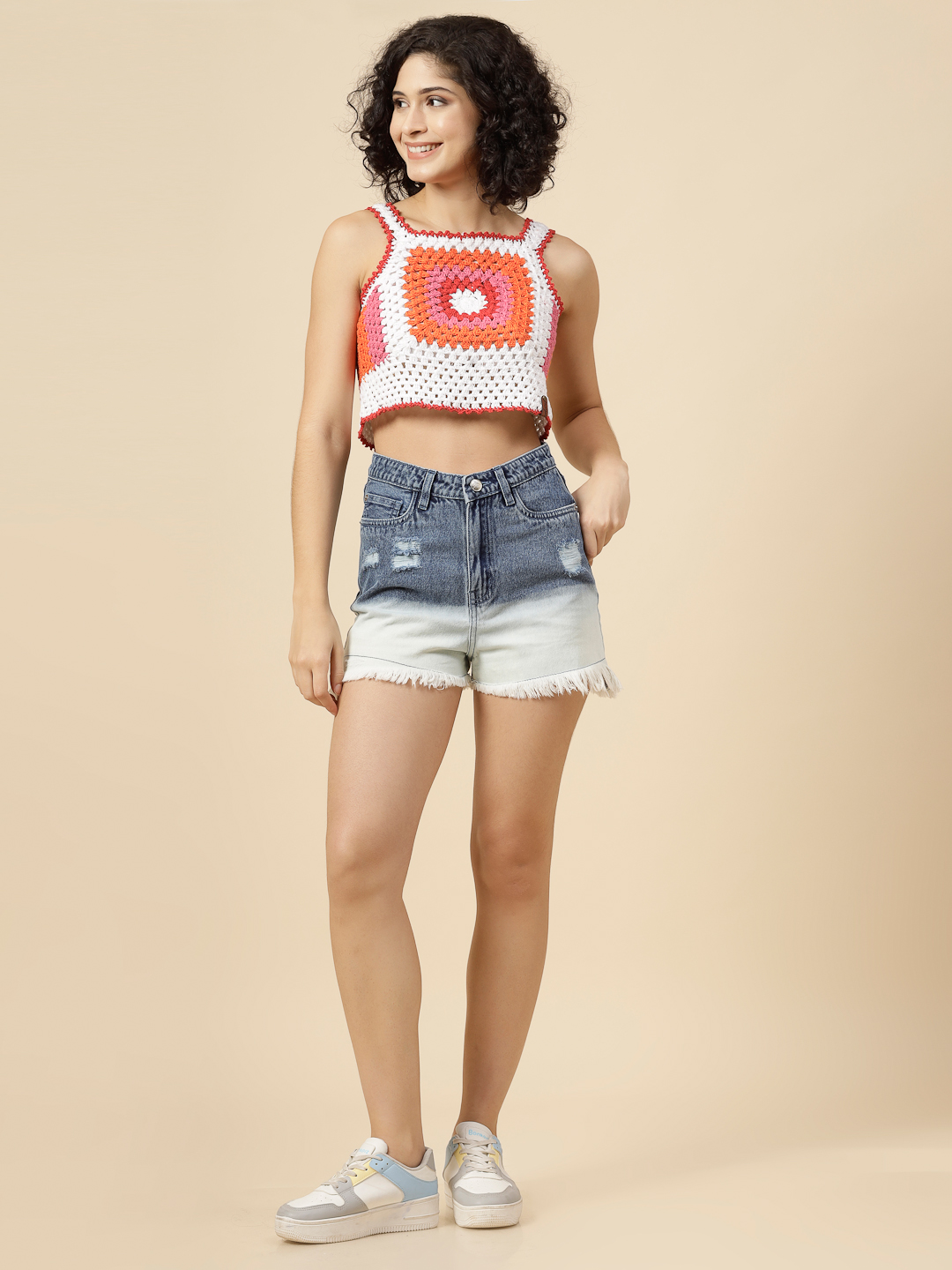Velvery Crochet Cotton Summer Top