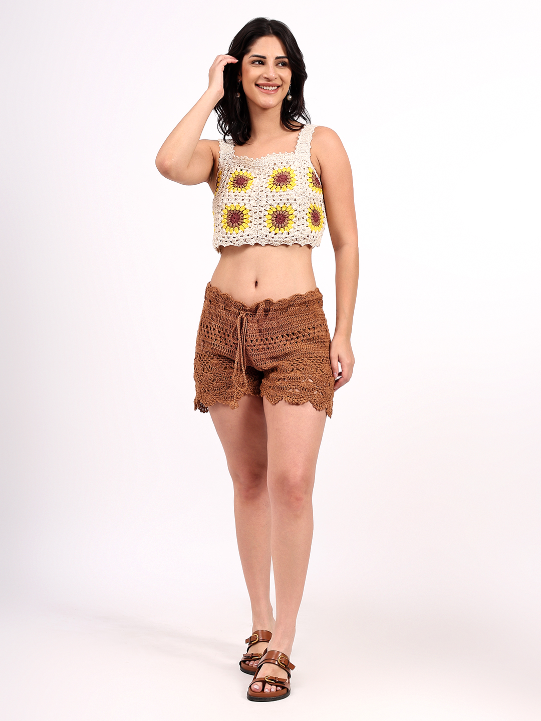 Bohemian Sunflower Design Top