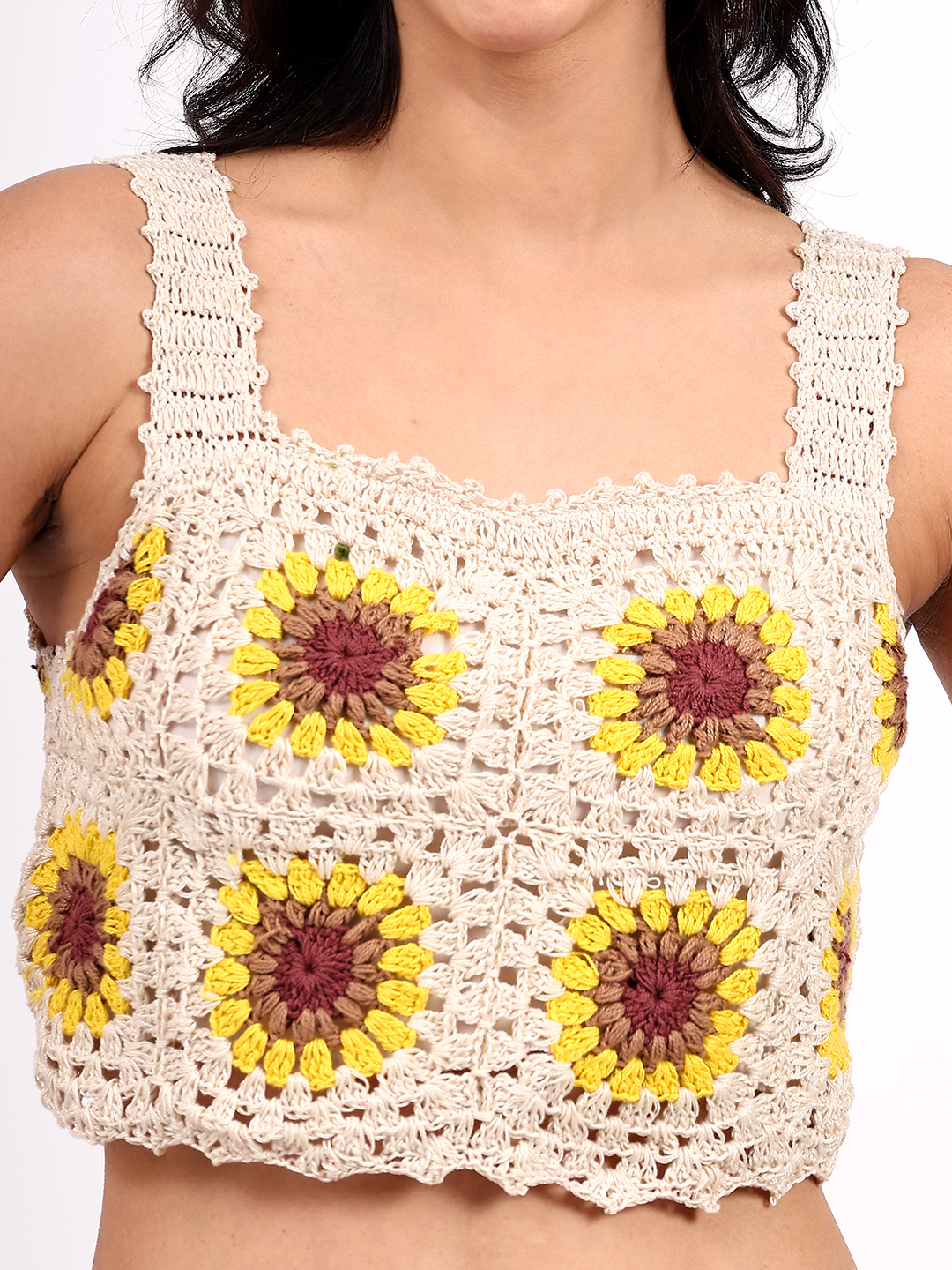 Bohemian Sunflower Design Top
