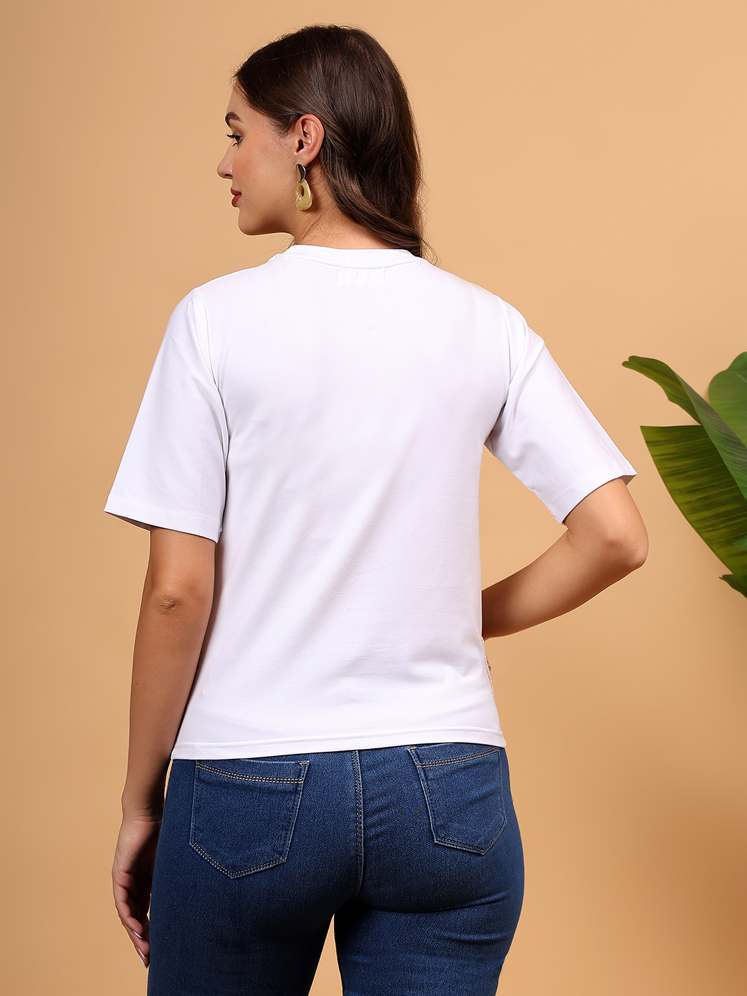 Crochet Patchwork Tshirt - White