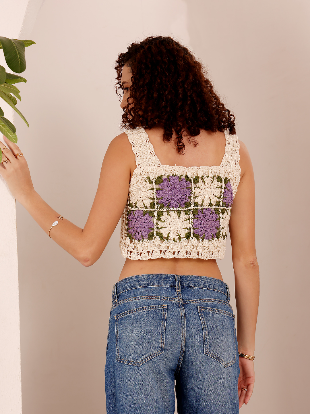 Floral Daisy Crop Top