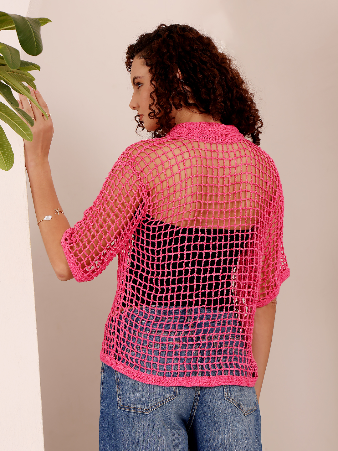 Handmade Crochet Mesh Shirt