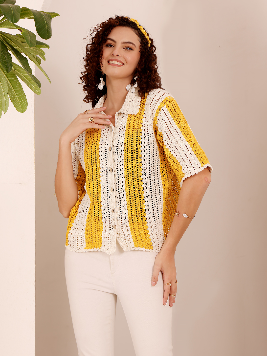 Bohemian Crochet Shirt