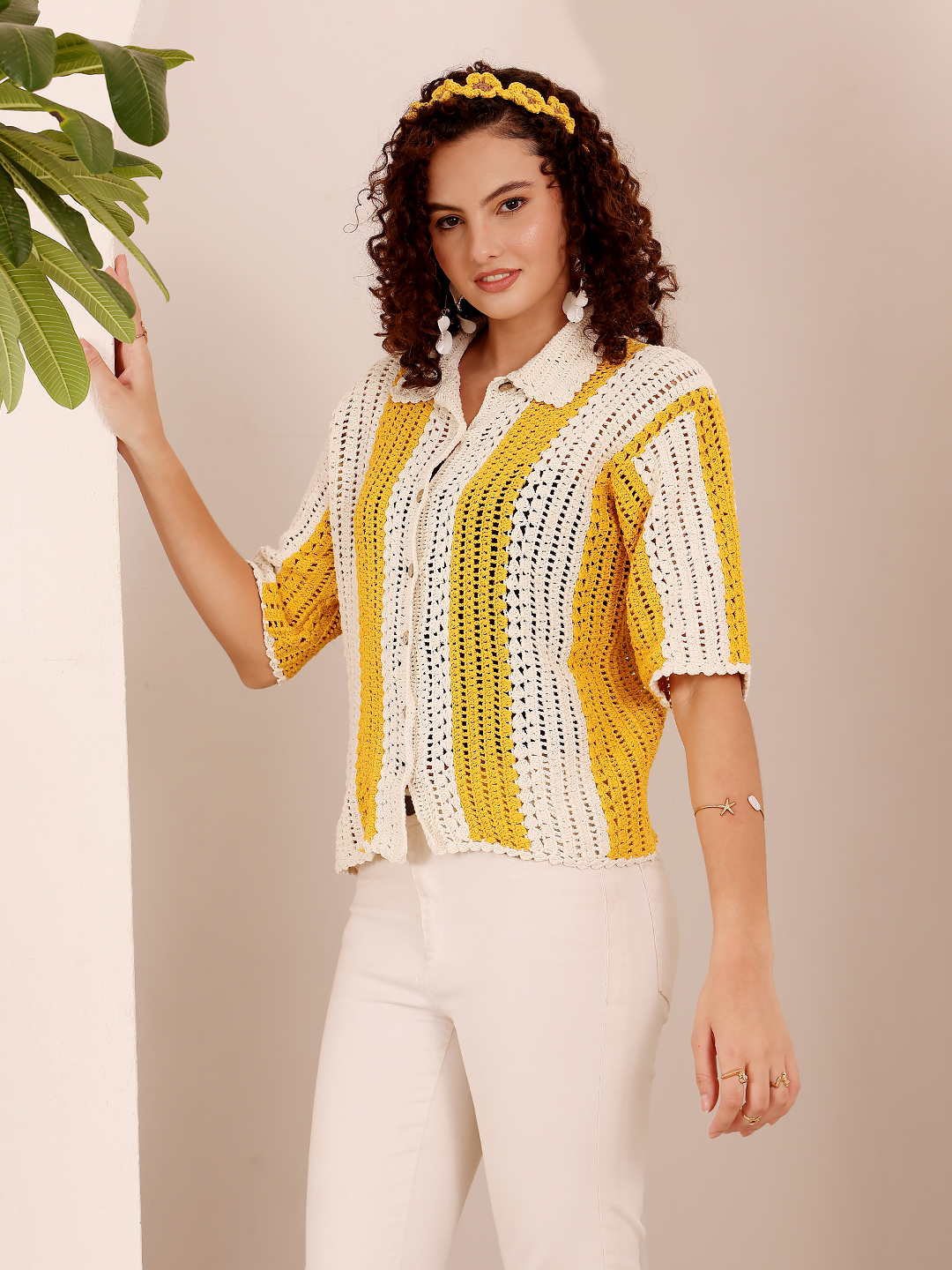 Bohemian Crochet Shirt