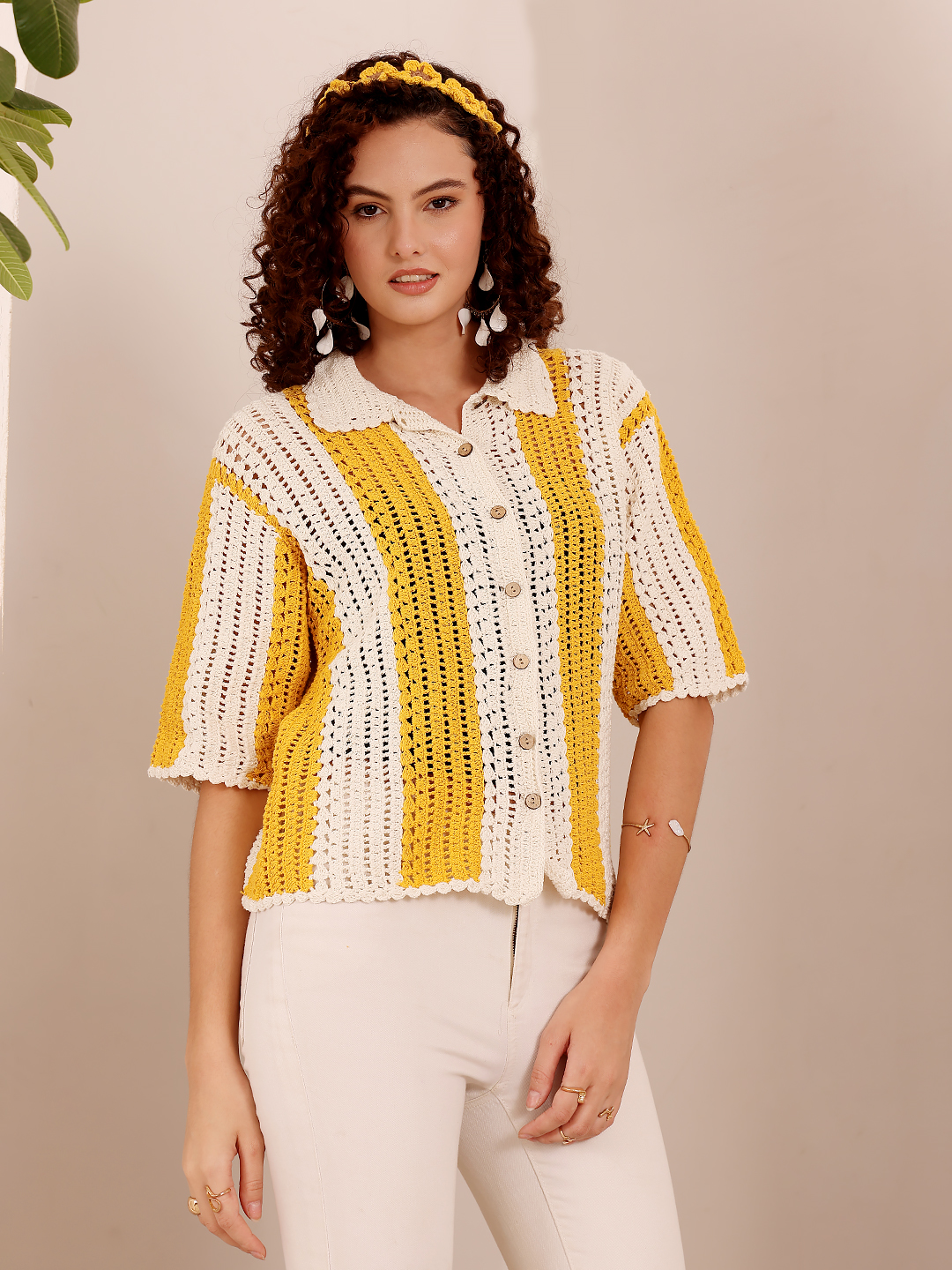 Bohemian Crochet Shirt