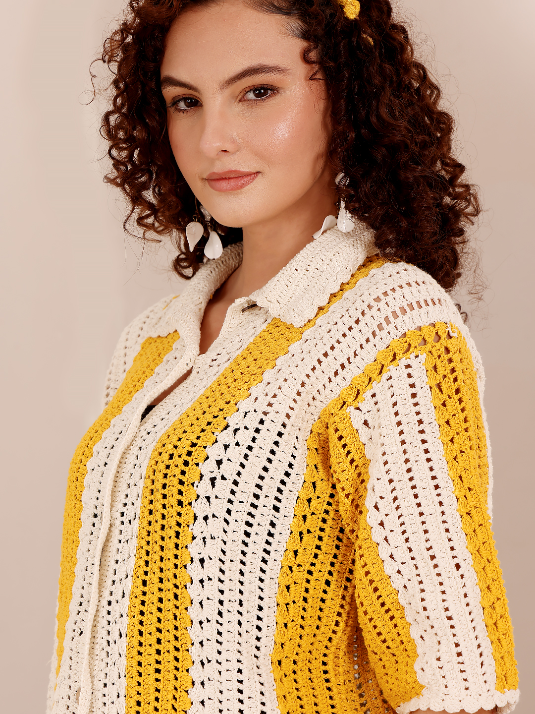Bohemian Crochet Shirt