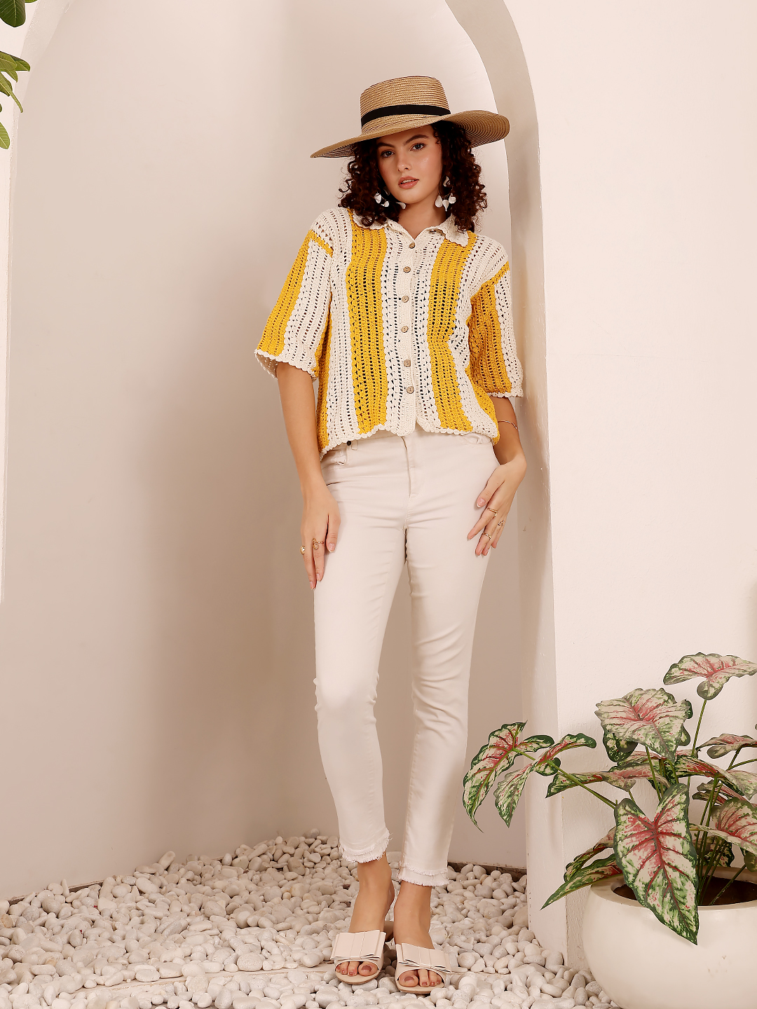Bohemian Crochet Shirt