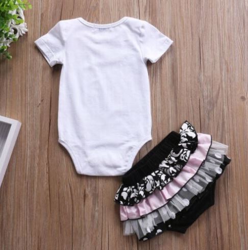 White Romper with Cute Frill Skirt