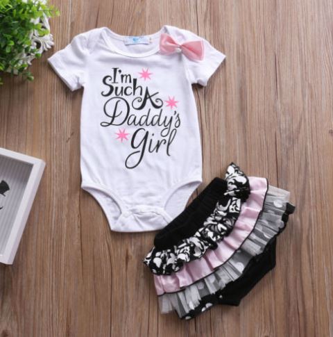 White Romper with Cute Frill Skirt