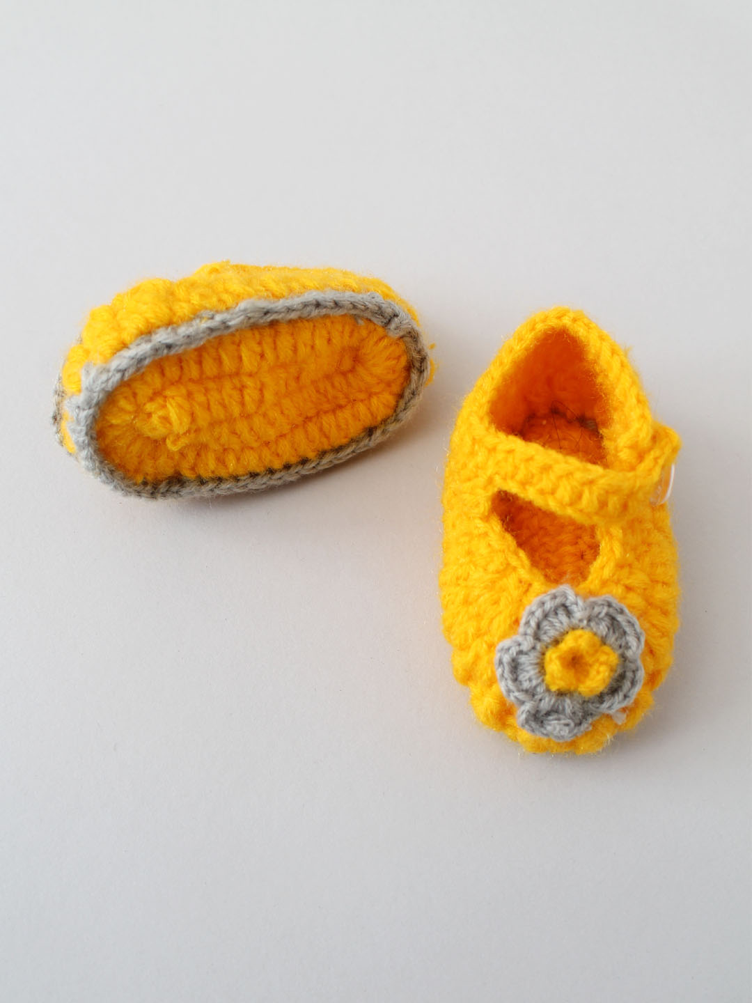 Winterwear Woollen Party Frock for Baby Girl - Bright Yellow