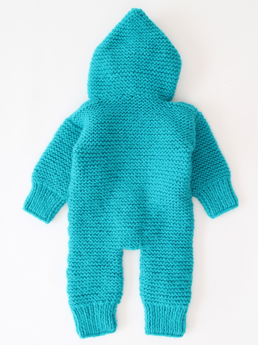 Woonie Cable Design Handknitted Jumpsuit with Booties