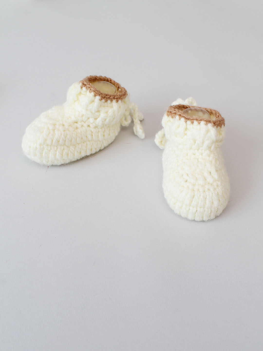 Woonie Crochet Matching Sweater and Pants Set - Cream