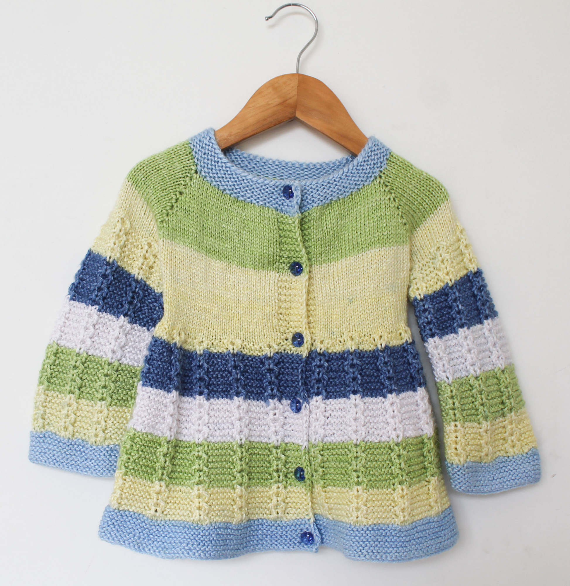 Woonie Handknitted Front Openable Dress - Green