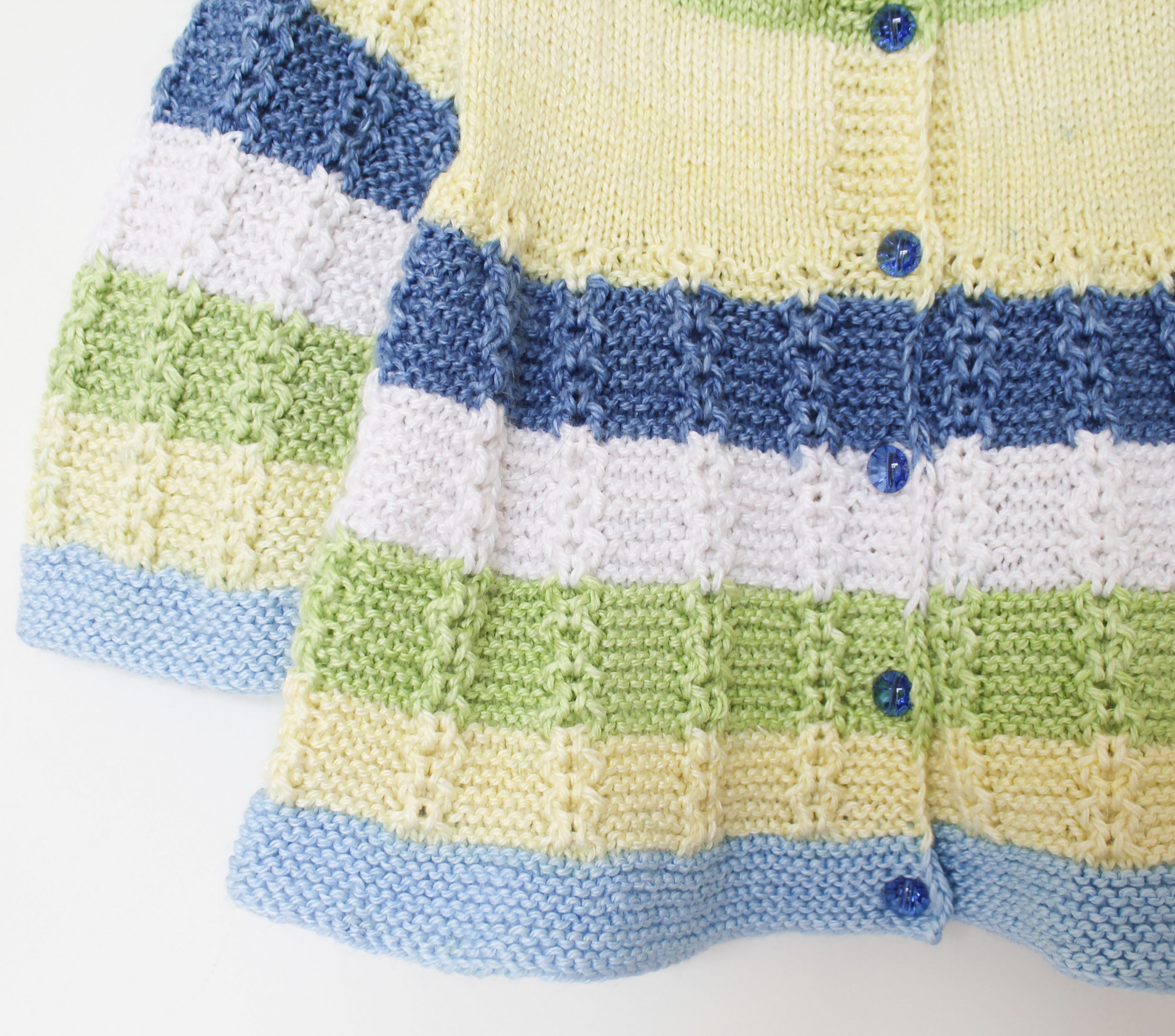 Woonie Handknitted Front Openable Dress - Green