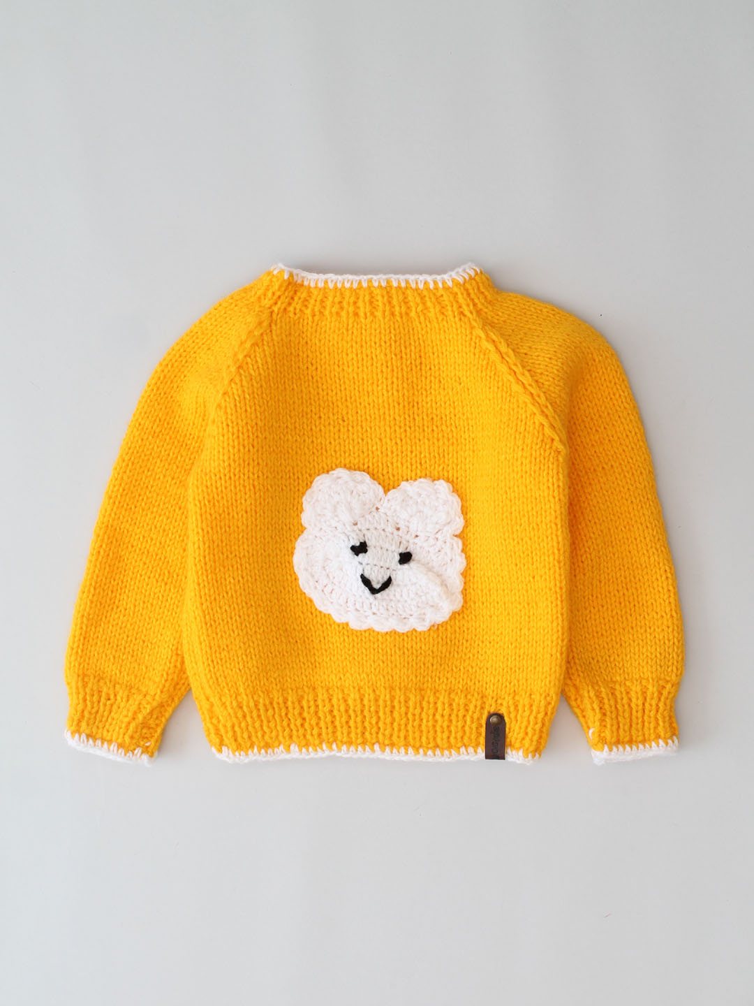 Woonie Handknitted Infant Sweater Set - Yellow