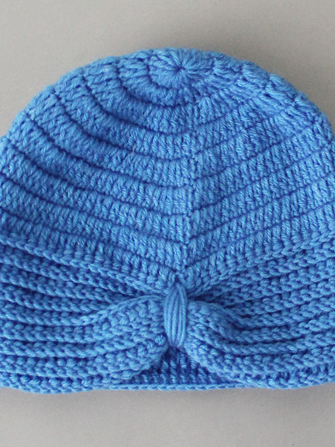 Woonie Handknitted Striped Pattern Beanie - Orange