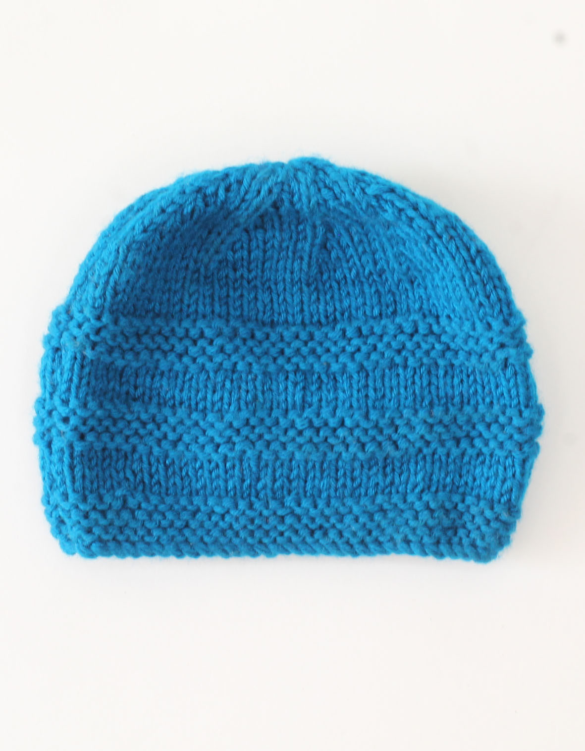 Woonie Handknitted Turban Cap - Blue