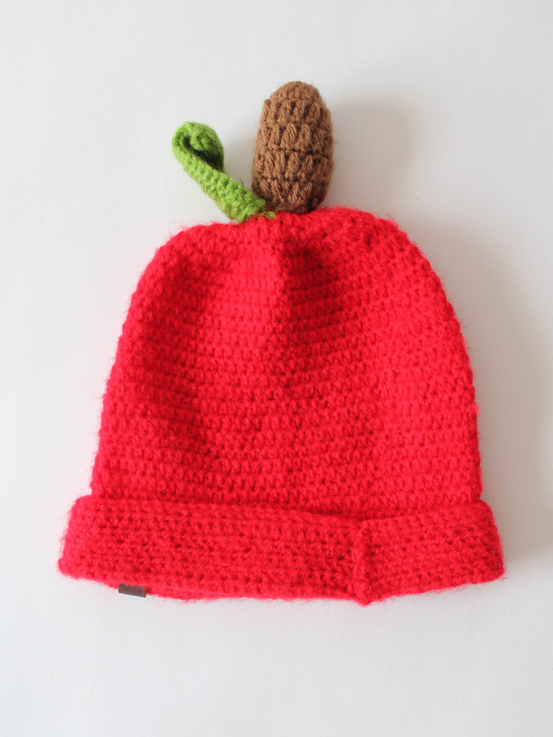 Woonie Handmade Crochet Infants Fruit Cap - Red