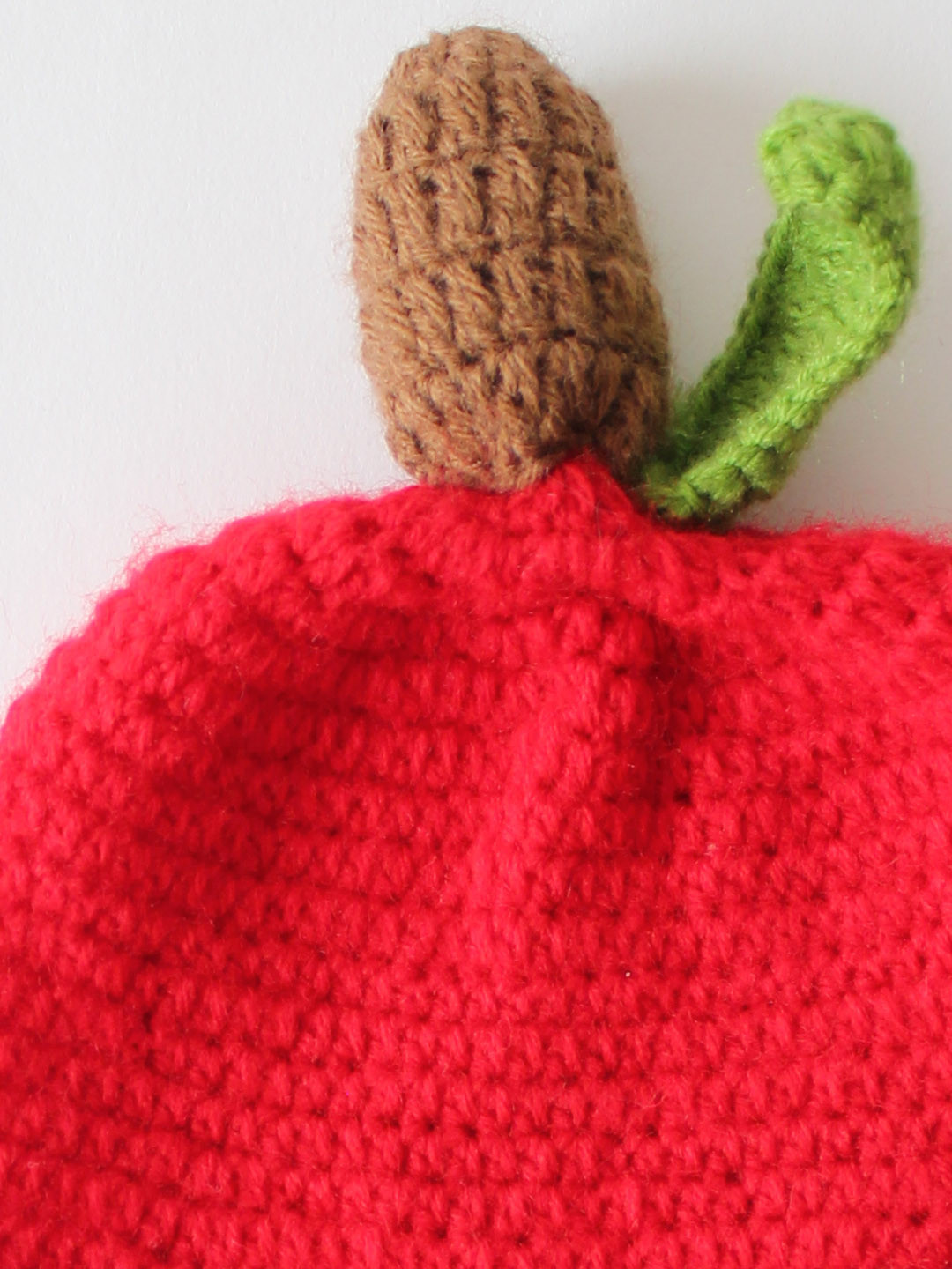 Woonie Handmade Crochet Infants Fruit Cap - Red