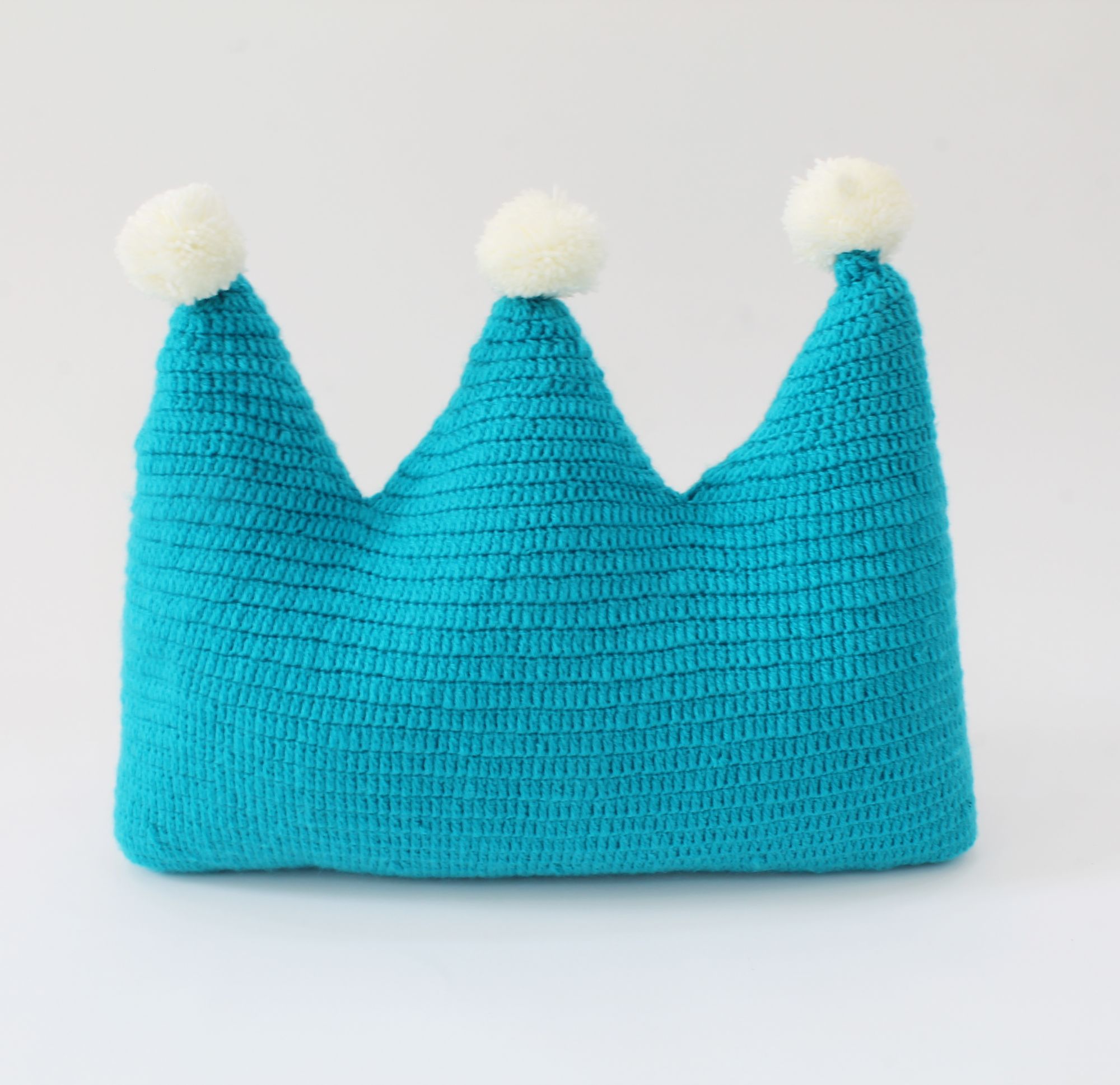 Woonie Handmade Crown Shaped Cushion For Infants - Green