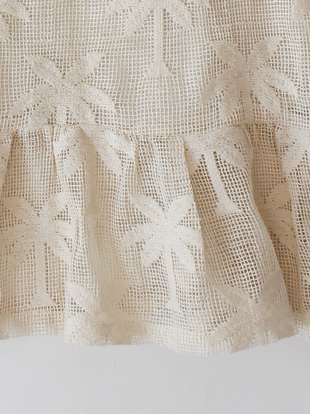 Qvink Coconut Tree Pattern Mini Dress  Cream