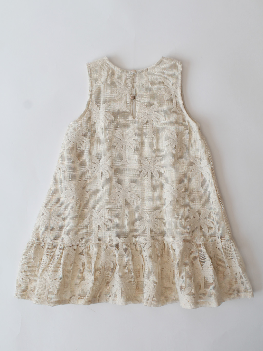 Qvink Coconut Tree Pattern Mini Dress  Cream