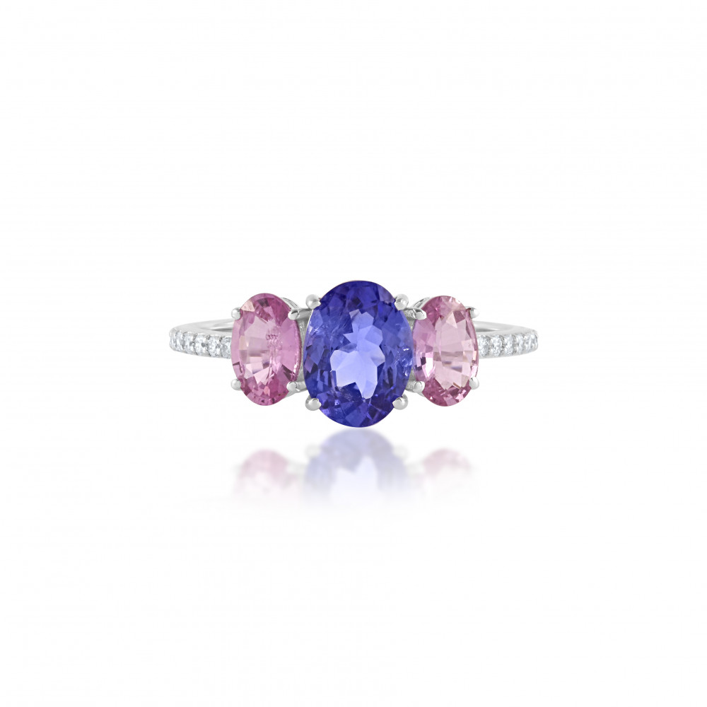 Image of Azure Twilight Trio Ring