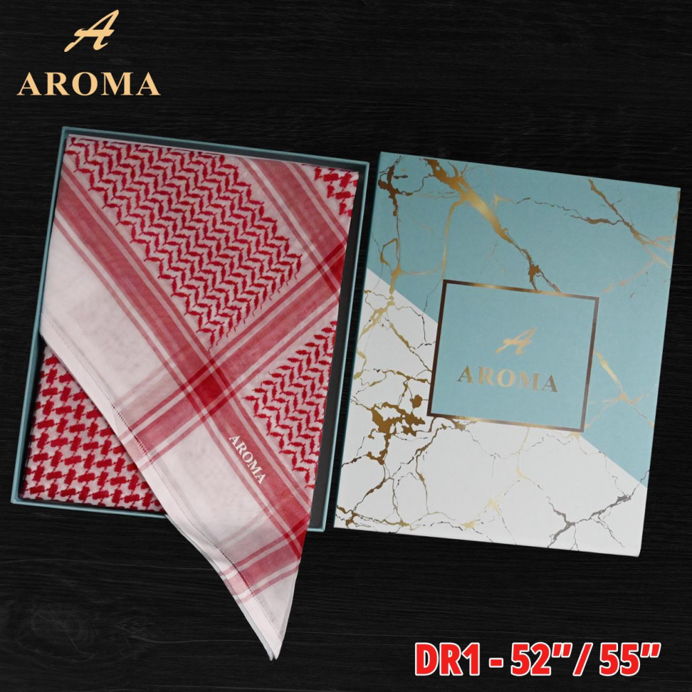 Image of DR1  شماغ اروما أحمر موديل | SHIMAG RED AROMA DR1
