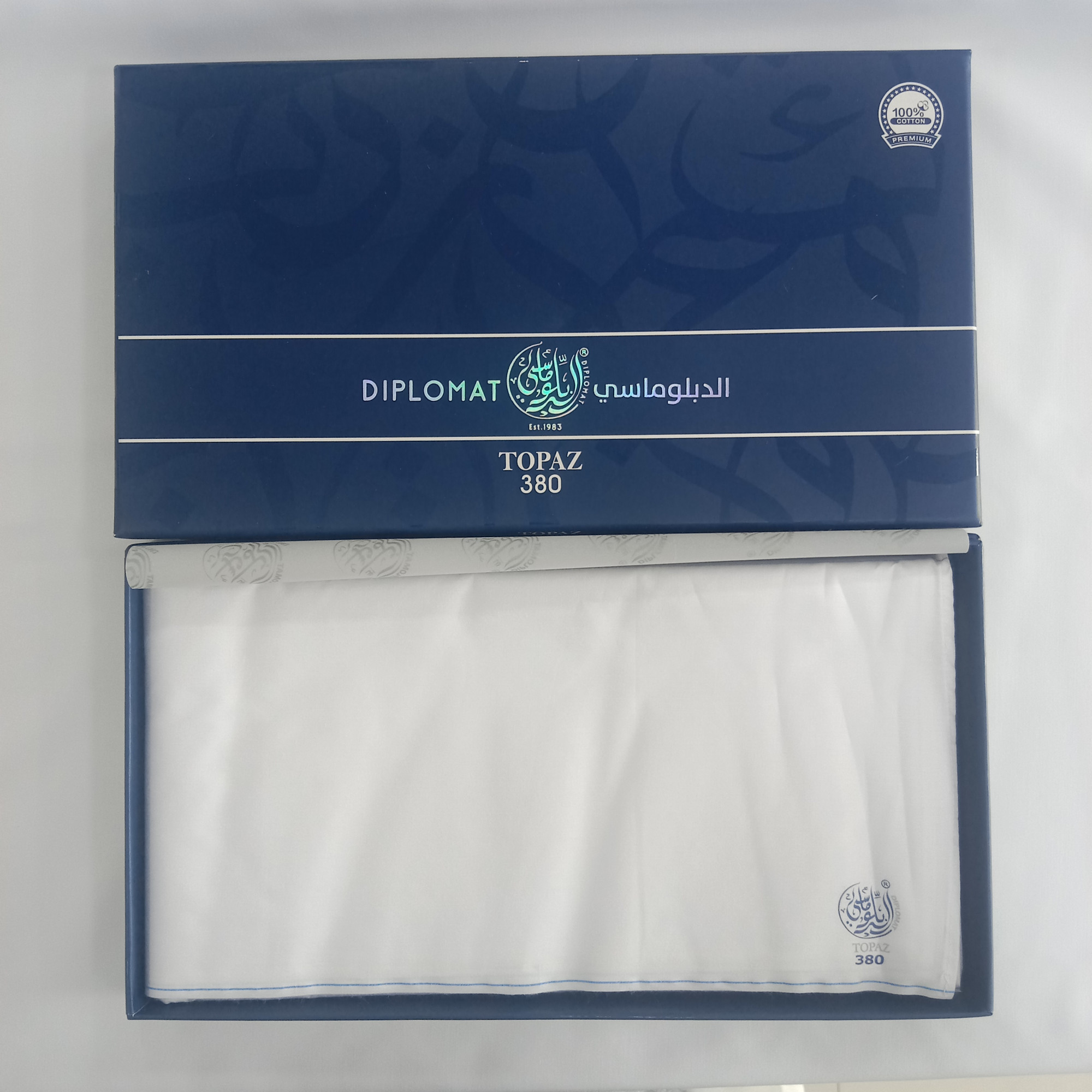    380     100  Diplomat Topaz 380 Luxury very soft and thin wizar 100 cotton