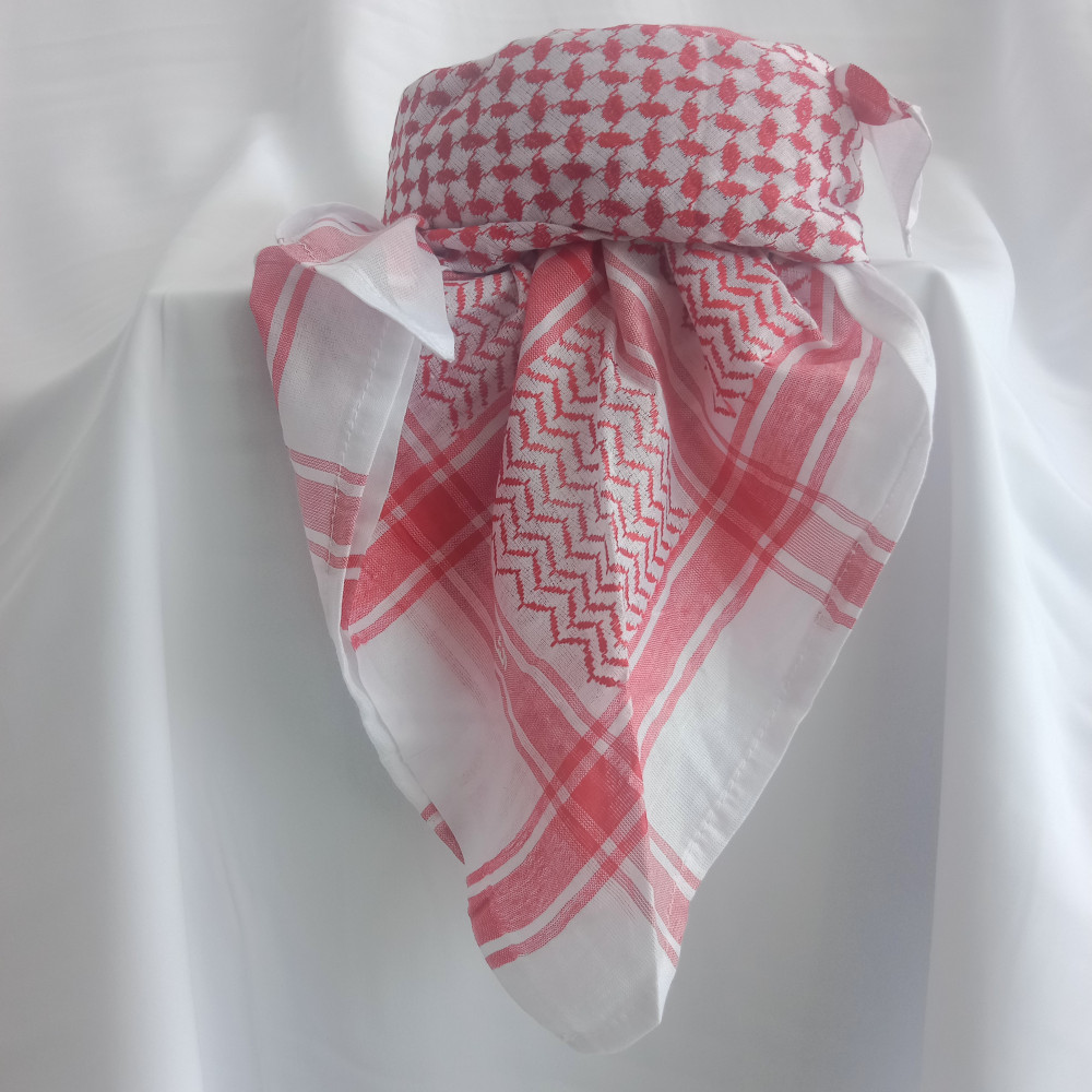 Image of حمدانيه جاهزة نوع رقم 1 بشماغ أحمر مع زر لتعديل المقاسات ولادي/شبابي