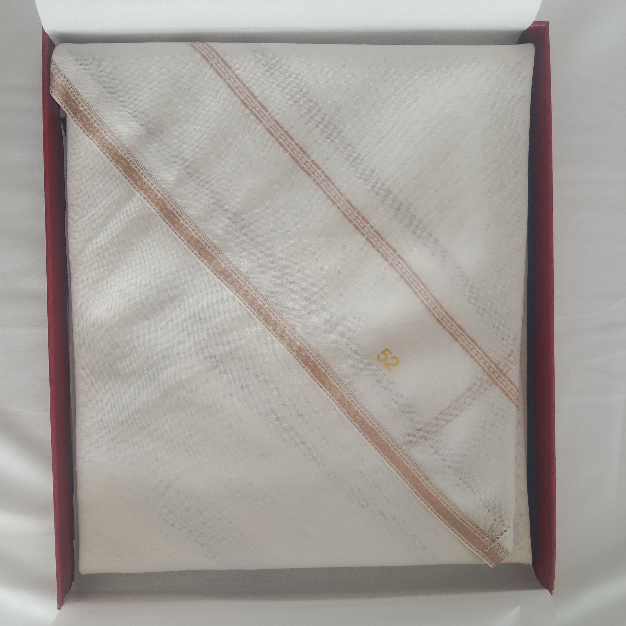           5254  Gatra Oscar Swiss-Quality Beige With Brown Pattern Size 5254