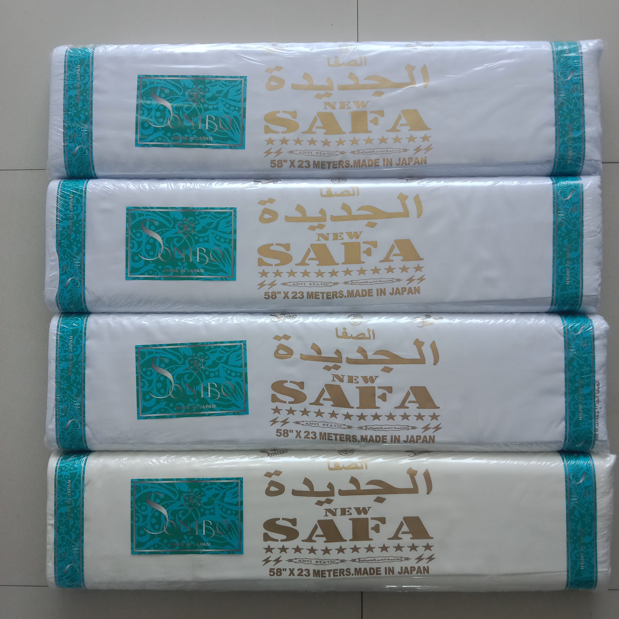      2325    JAPANESE FABRIC SONIBO NEW SAFA 23meter25yds enough for 7 kandura