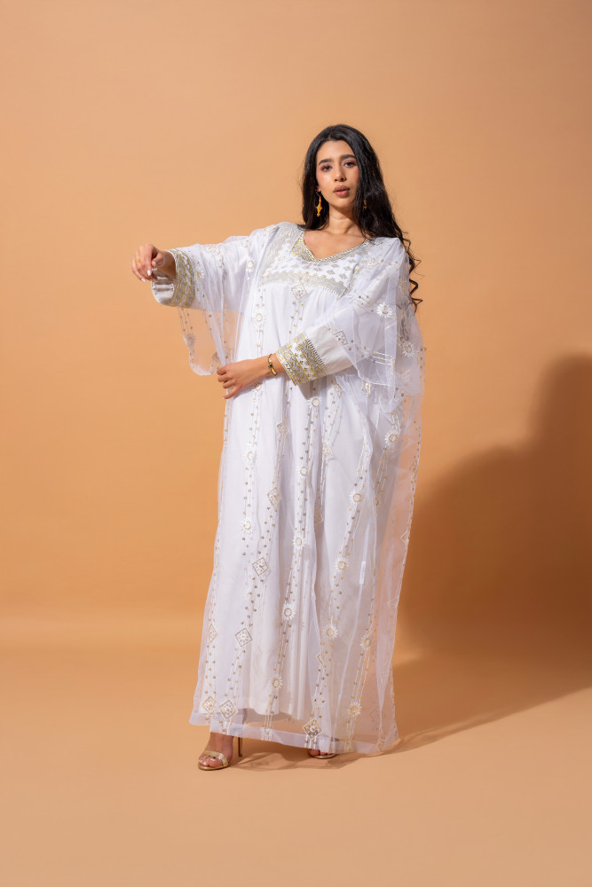 Image of Eid 55 Thoub - White