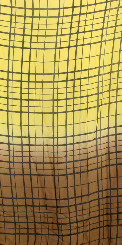 Yellow-Brown Georgette Saree with Blouse