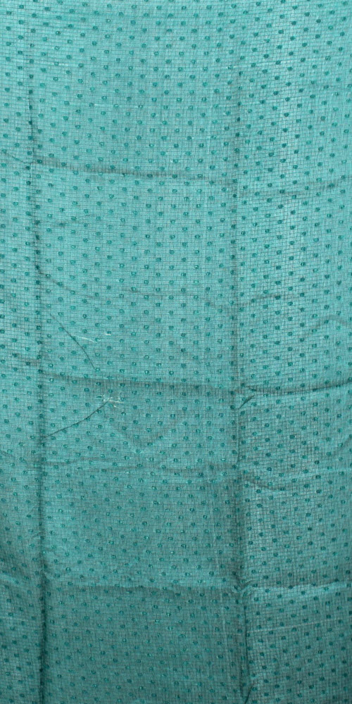 Navy Blue-Sea Green Georgette Saree with Blouse