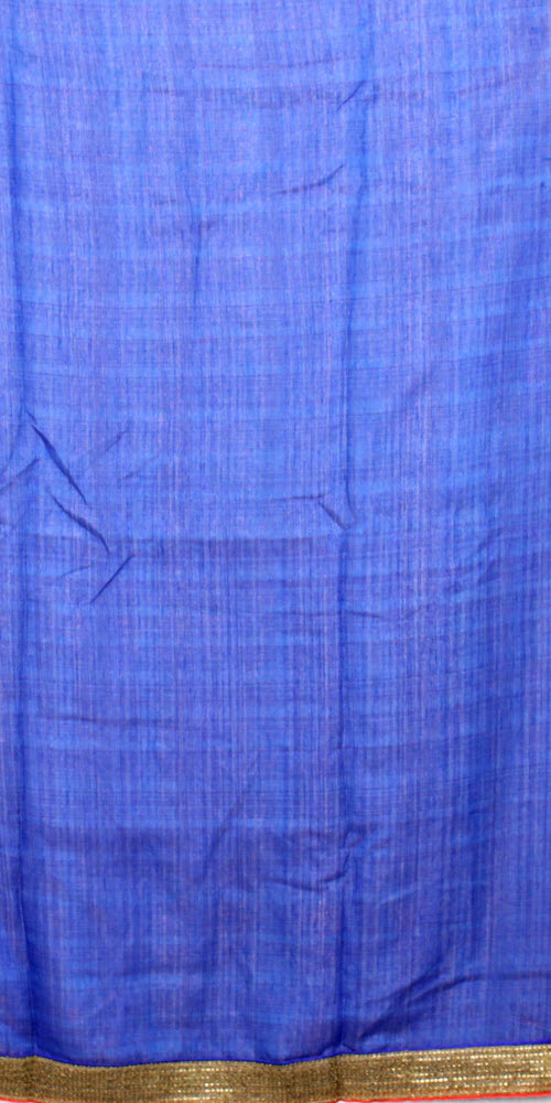 Purple-Red Exclusive Synthetic Saree with Blouse