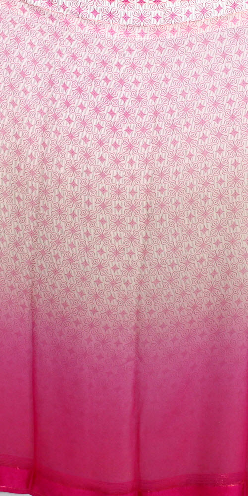 Pink-Beige Wrinkle Free Georgette Saree with Blouse