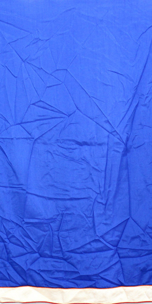 Orange-Blue Art Silk Saree with Blouse