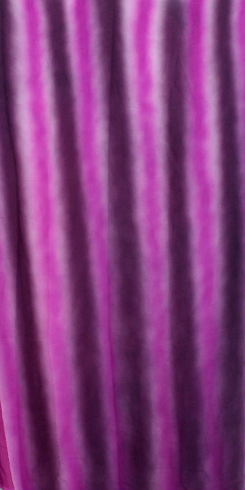 Purple-Black Floral Printed Chiffon Saree with Blouse