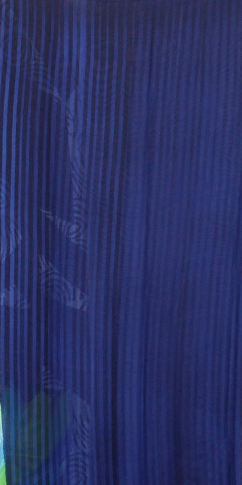 Navy Blue Crepe Art Silk Saree with Blouse