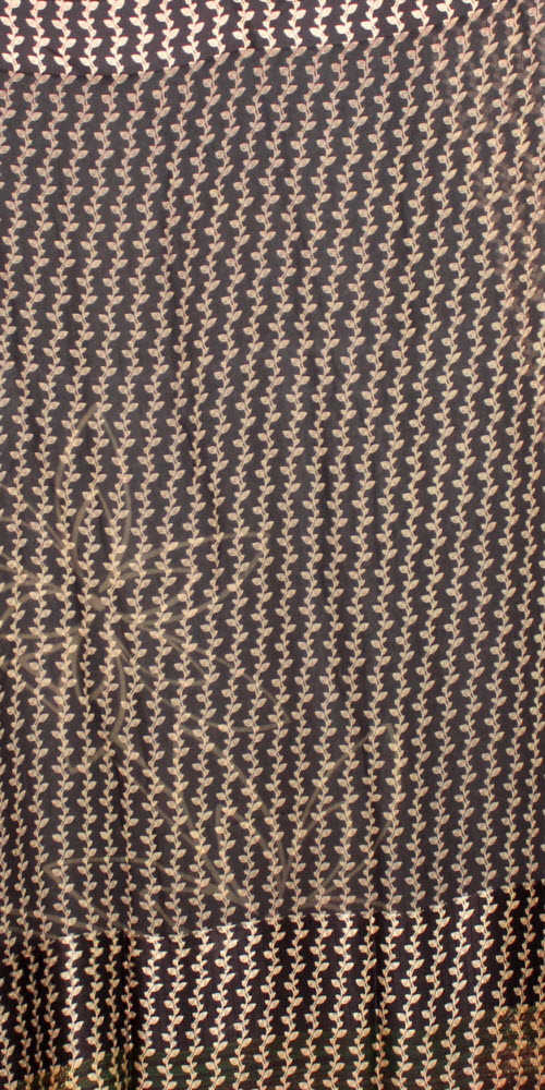 Coffee Crepe Art Silk Saree with Blouse