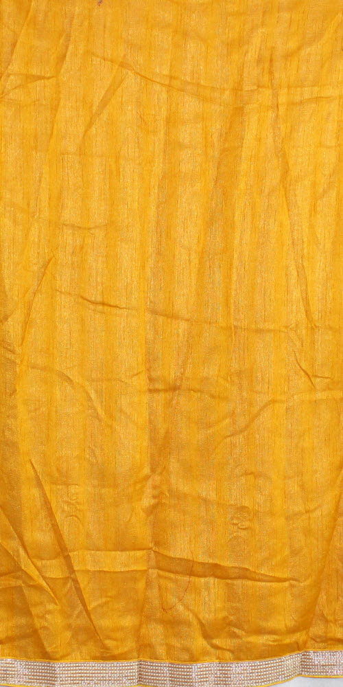 Yellow-Green Printed Georgette Saree with Blouse