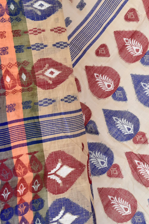 Fawn Handloom Tant Cotton Saree 14175