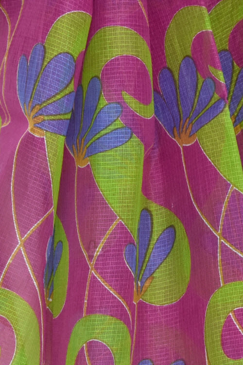 Magenta Handloom Kota Doria Cotton Saree 15338