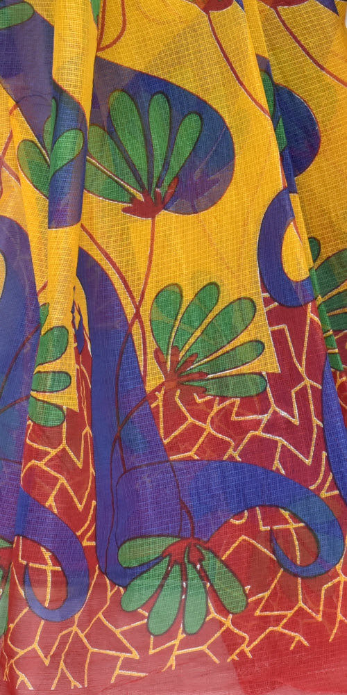 Turmeric Yellow Handloom Kota Doria Cotton Saree 15339