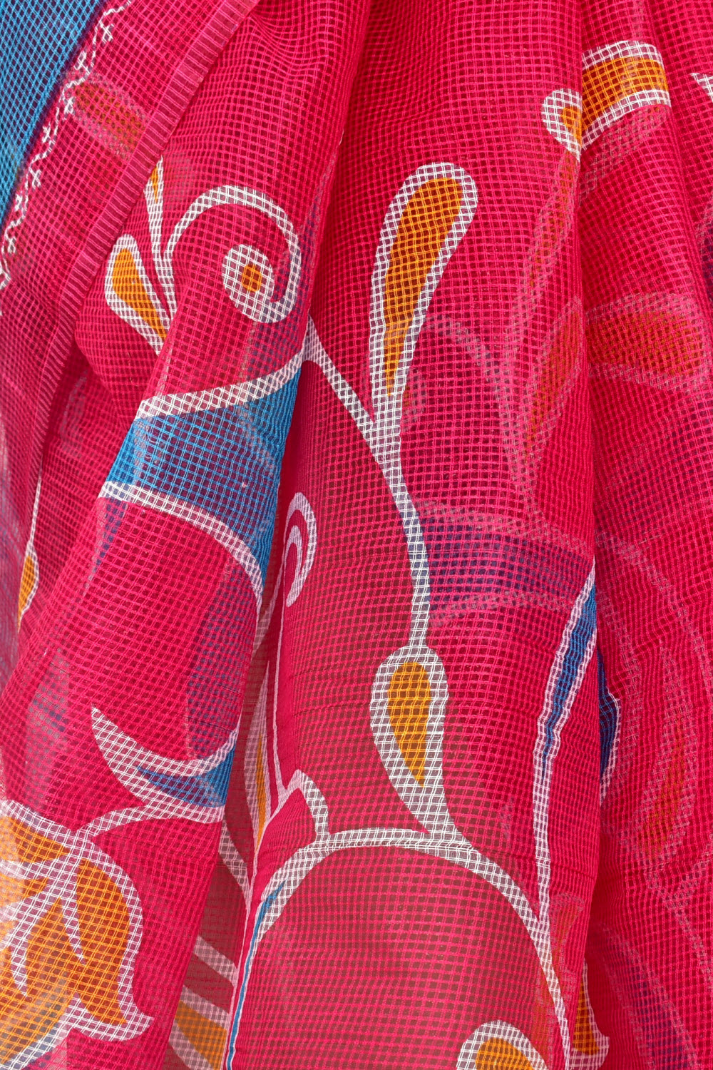 Pink-Pherozi Handloom JP Munga Doria Cotton Saree 15623